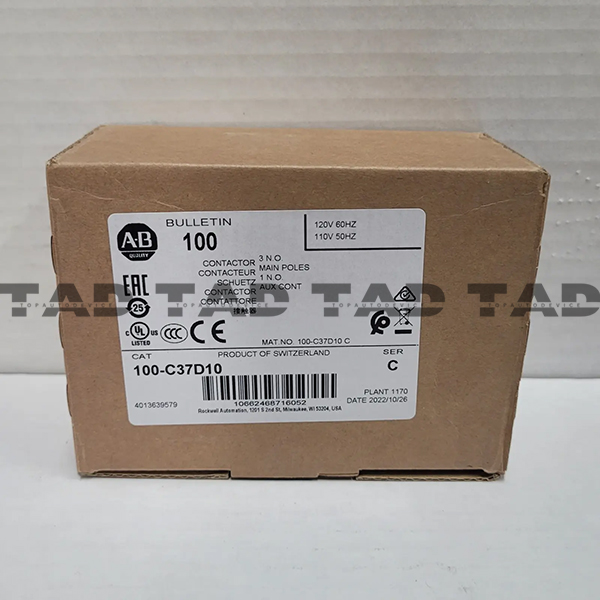 Allen-Bradley 100-C37D10 IEC 37 A Contactor