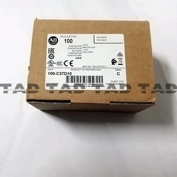Allen-Bradley 100-C37D10 IEC 37 A Contactor