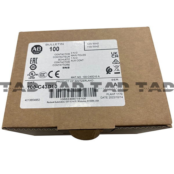 Allen-Bradley 100-C43D10 IEC 43 A Contactor