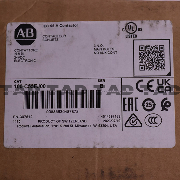 Allen-Bradley 100-C55EJ00 IEC 55 A Contactor
