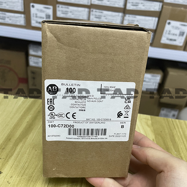 Allen-Bradley 100-C72D00 IEC 72 A Contactor