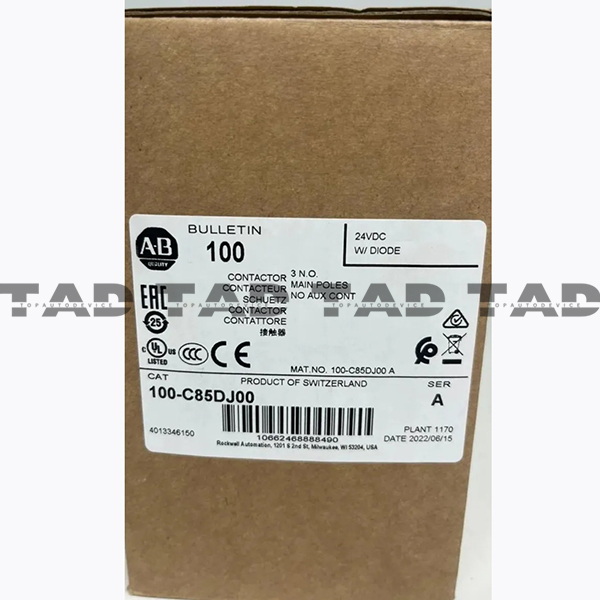 Allen-Bradley 100-C85DJ00 IEC 85 A Contactor