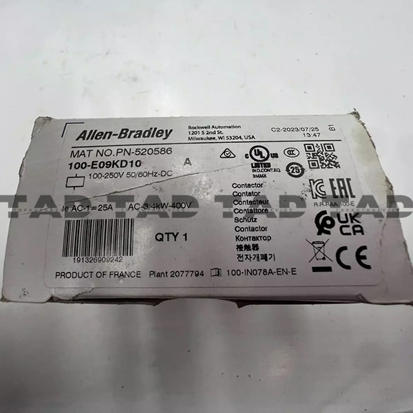 Allen-Bradley 100-E09KD10 IEC 9 A Contactor