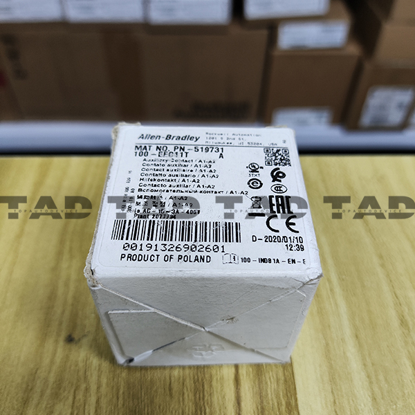 Allen-Bradley 100-EFC11T Auxiliary Contact 1 NO 1 NC