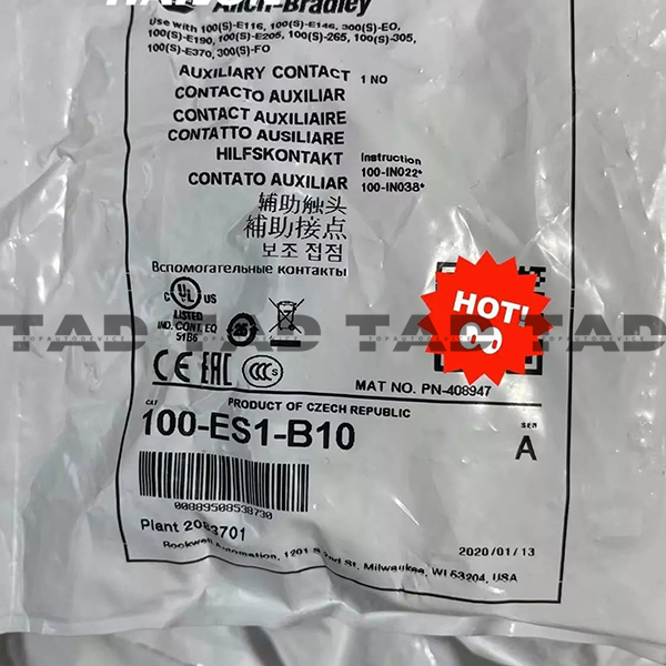 Allen-Bradley 100-ES1-B10 Auxiliary Contact 1 NO