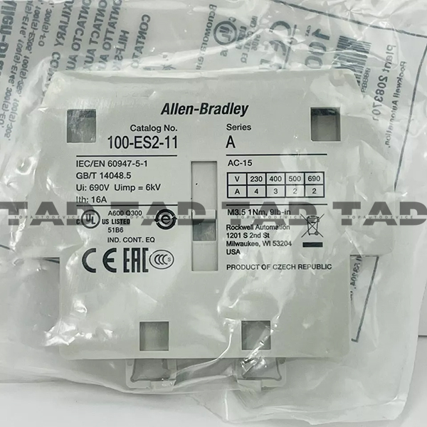 Allen-Bradley 100-ES2-11 Auxiliary Contact 1 NO 1 NC