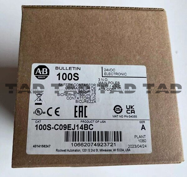 Allen-Bradley 100S-C09EJ14BC 9 A Safety Contactor