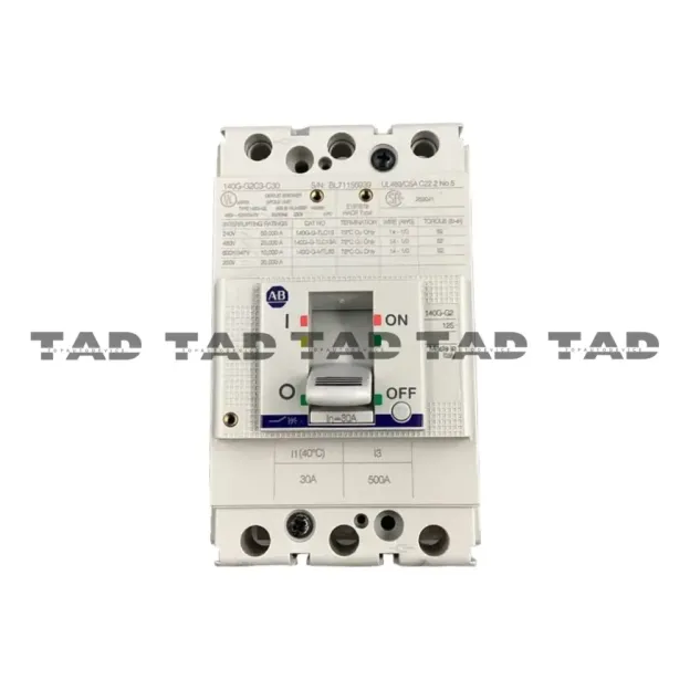 Allen-Bradley 140G-G2C3-C30 140G 125A Frame Molded Case 30 A Ckt-Bkr