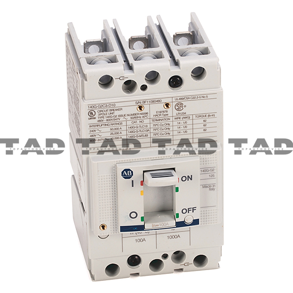 Allen-Bradley 140G-G2C3-D10 140G 125A Frame Molded Case Ckt-Bkr