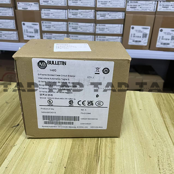 Allen-Bradley 140G-G2C3-D12 140G 125A Frame Molded Case Ckt-Bkr