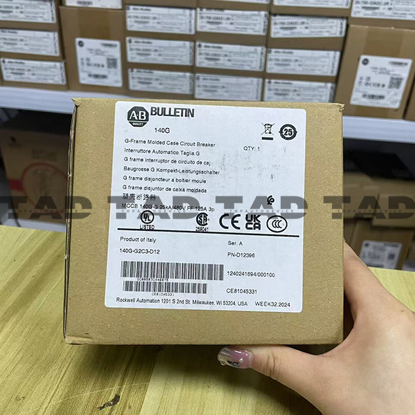 Allen-Bradley 140G-G2C3-D12 140G 125A Frame Molded Case Ckt-Bkr