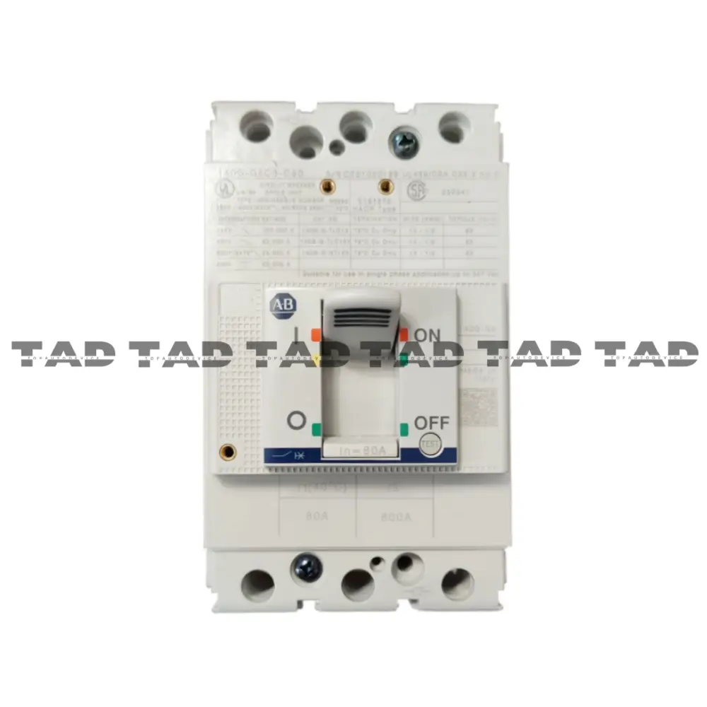 Allen-Bradley 140G-G6C3-C80 140G 125A Frame Molded Case Ckt-Bkr