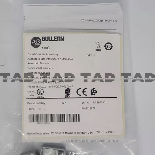 Allen-Bradley 140G-H-TLC13 140G Circuit-Breaker Accessory Lug