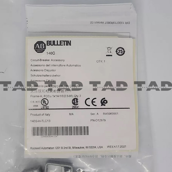 Allen-Bradley 140G-H-TLC13 140G Circuit-Breaker Accessory Lug