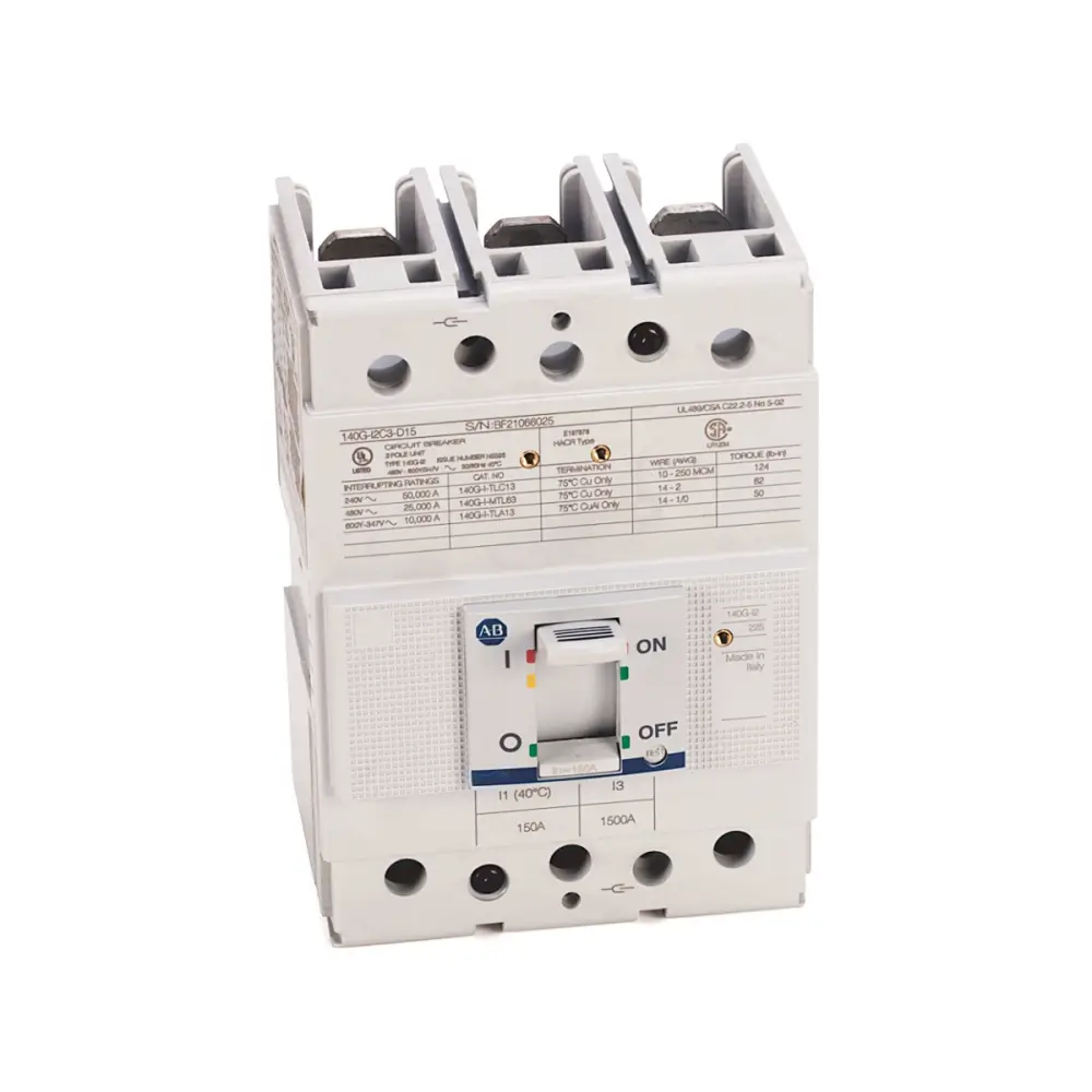 Allen-Bradley 140G-I2C3-D15 140G 225A Frame Molded Case Ckt-Bkr