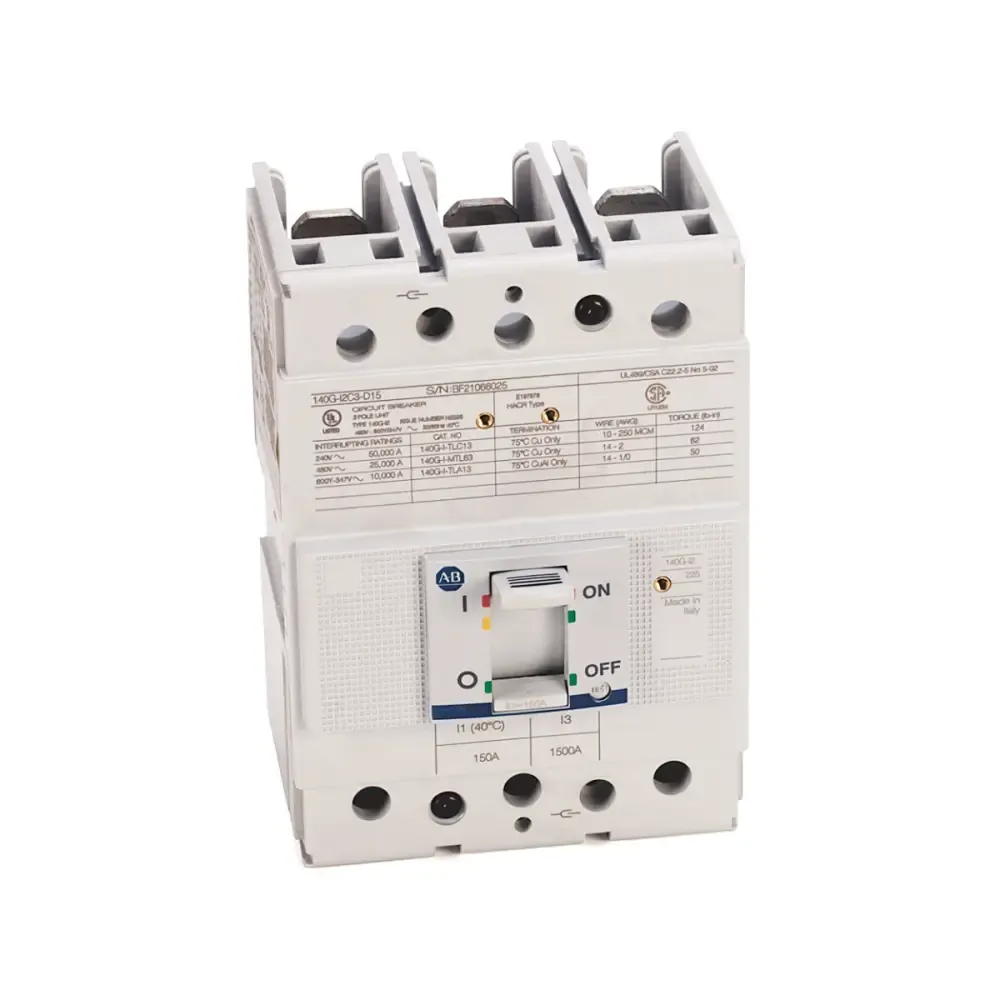 Allen-Bradley 140G-I2C3-D15 140G 225A Frame Molded Case Ckt-Bkr