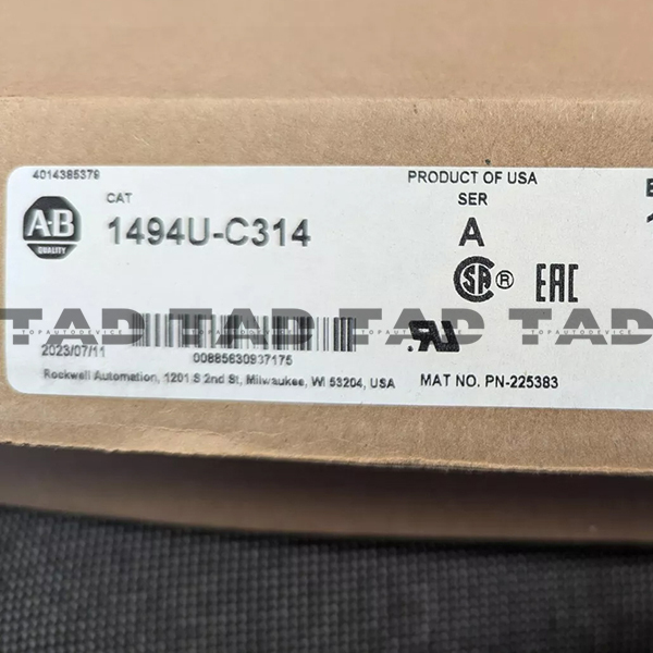Allen-Bradley 1494U-C314 1494U 30A-100A 4ft Cable Mechanism