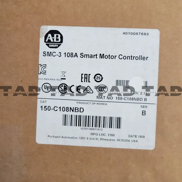 Allen-Bradley 150-C108NBD Best Selling SMC-3 108A Smart Motor Controller