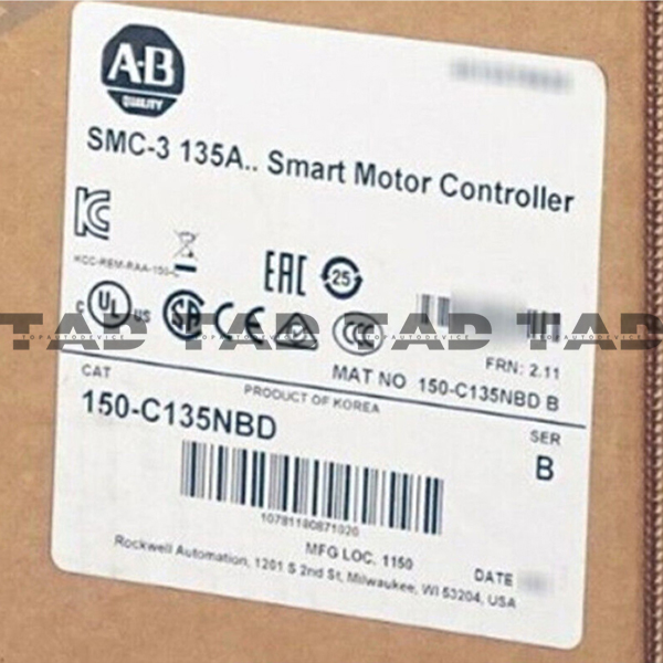 Allen-Bradley 150-C135NBD SMC-3 135A.. Smart Motor Controller