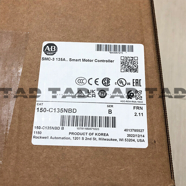 Allen-Bradley 150-C135NBD SMC-3 135A.. Smart Motor Controller