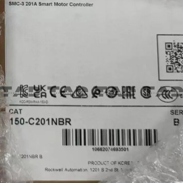 Allen-Bradley 150-C201NBR SMC-3 201A Smart Motor Controller