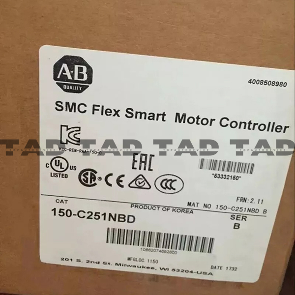 Allen-Bradley 150-C251NBD SMC-3 251A Smart Motor Controller