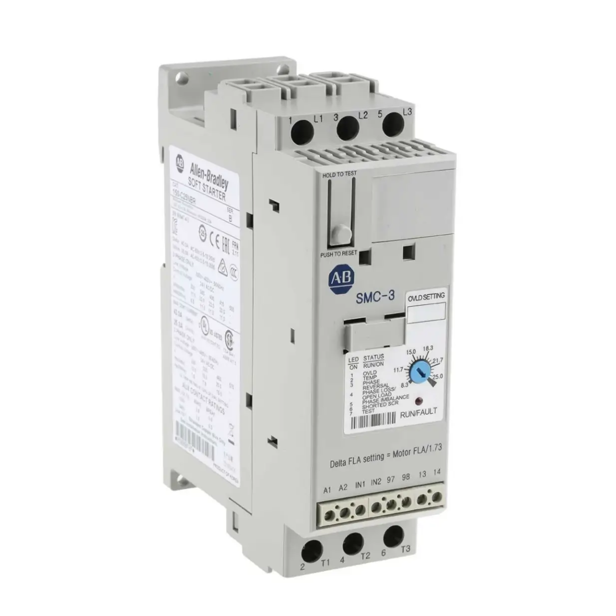 Allen-Bradley 150-C25NBR SMC-3 25A Smart Motor Controller