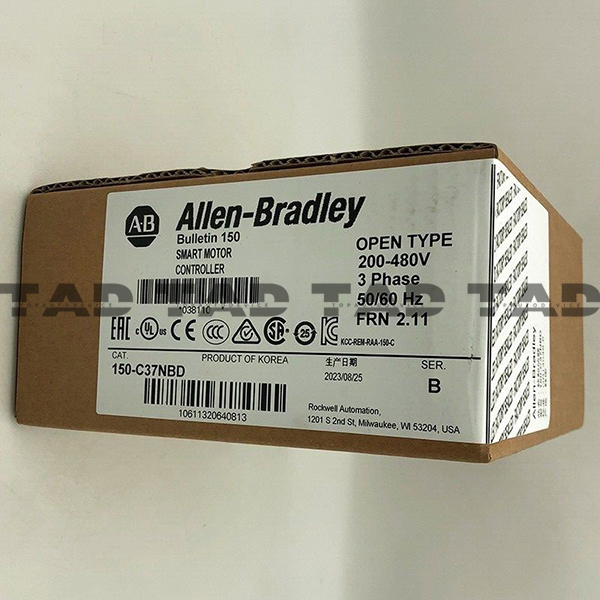 Allen-Bradley 150-C37NBD SMC-3 37A Smart Motor Controller