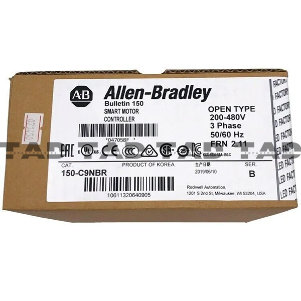 Allen-Bradley 150-C9NBR SMC-3 9A Smart Motor Controller