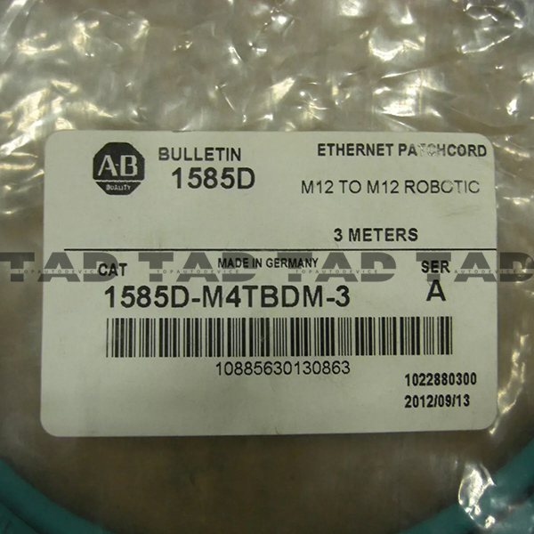 Allen-Bradley 1585D-M4TBDM-3 Micro D-Code, QD Style Ethernet Media