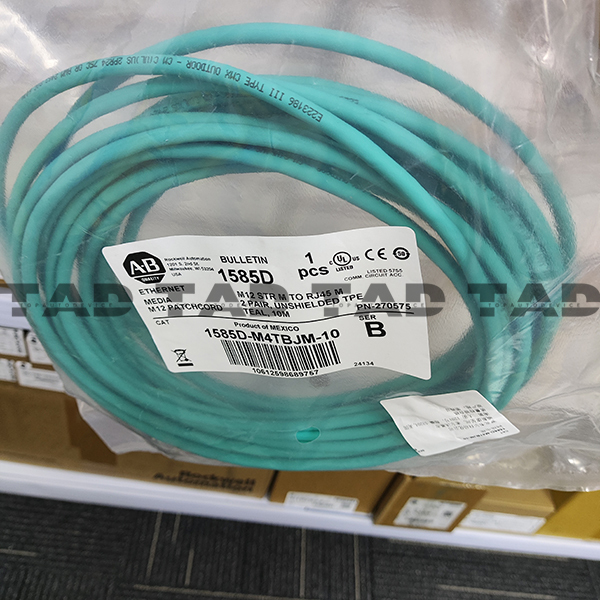 Allen-Bradley 1585D-M4TBJM-10 Micro D-Code, QD Style Ethernet Media