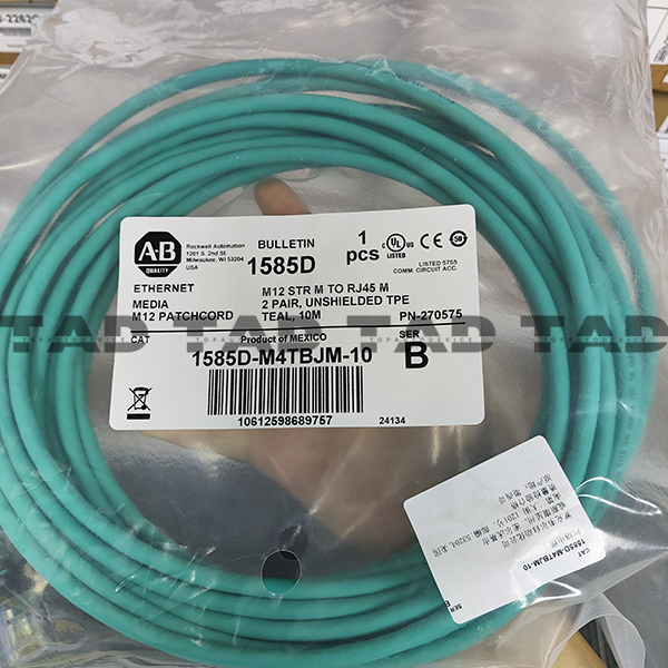 Allen-Bradley 1585D-M4TBJM-10 Micro D-Code, QD Style Ethernet Media
