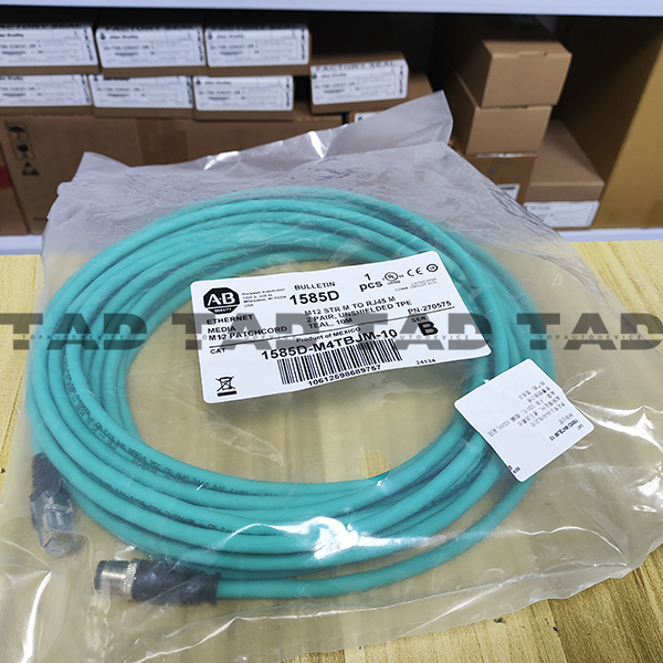 Allen-Bradley 1585D-M4TBJM-10 Micro D-Code, QD Style Ethernet Media