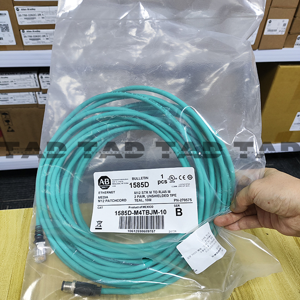 Allen-Bradley 1585D-M4TBJM-10 Micro D-Code, QD Style Ethernet Media