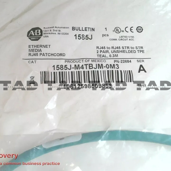 Allen-Bradley 1585J-M4TBJM-0M3 RJ45 Ethernet Media
