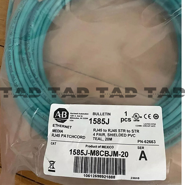 Allen-Bradley 1585J-M8CBJM-20 RJ45 Ethernet Media