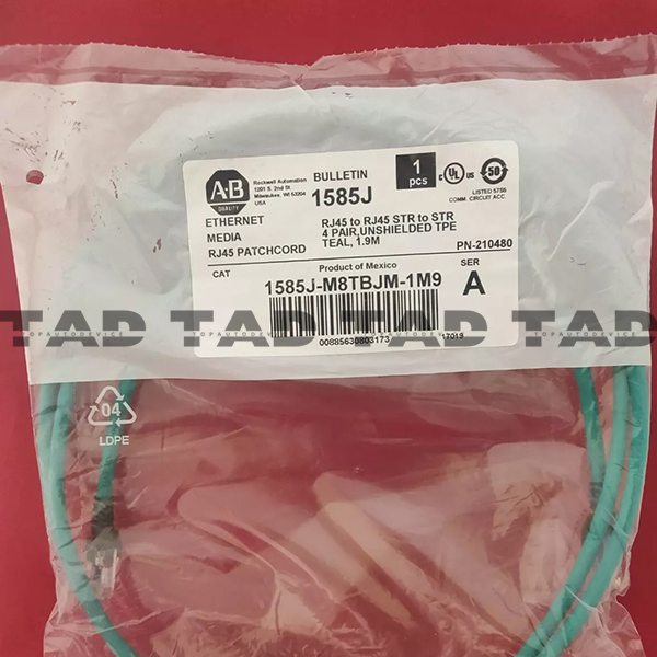 Allen-Bradley 1585J-M8TBJM-1M9 RJ45 Ethernet Media