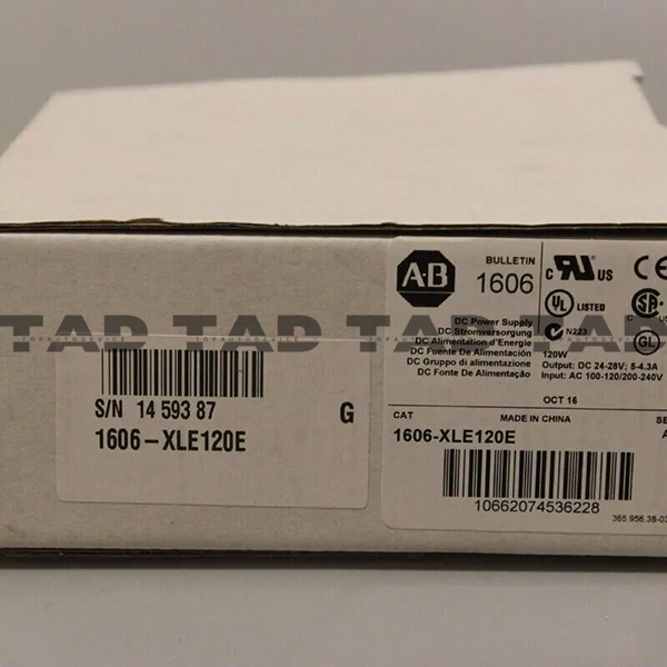 Allen-Bradley 1606-XLE120E XLE Power Supply 120W 24VDC 5A