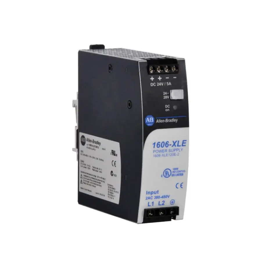 Allen-Bradley 1606-XLE120E-2 480VAC Input 24VDC Out 5A Power Supply