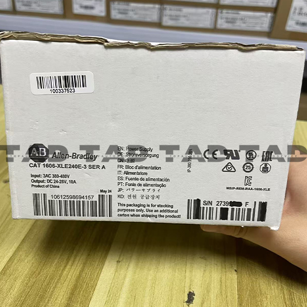 Allen-Bradley 1606-XLE240E-3 480VAC Input 24VDC Out 10A Power Supply