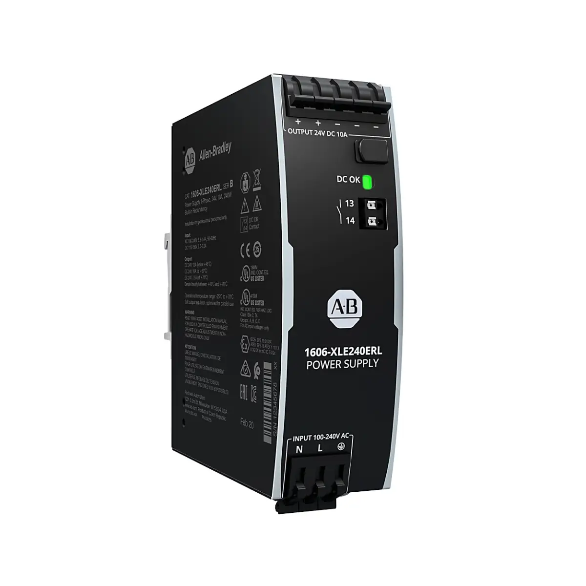 Allen-Bradley 1606-XLE240ERL XLE Redundant Power Supply 240W 24VDC