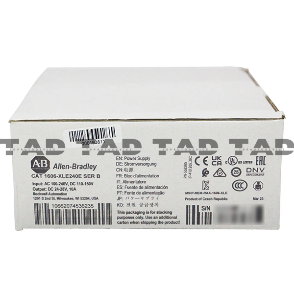 Allen-Bradley 1606-XLE240E XLE Power Supply 240W 24VDC 10A