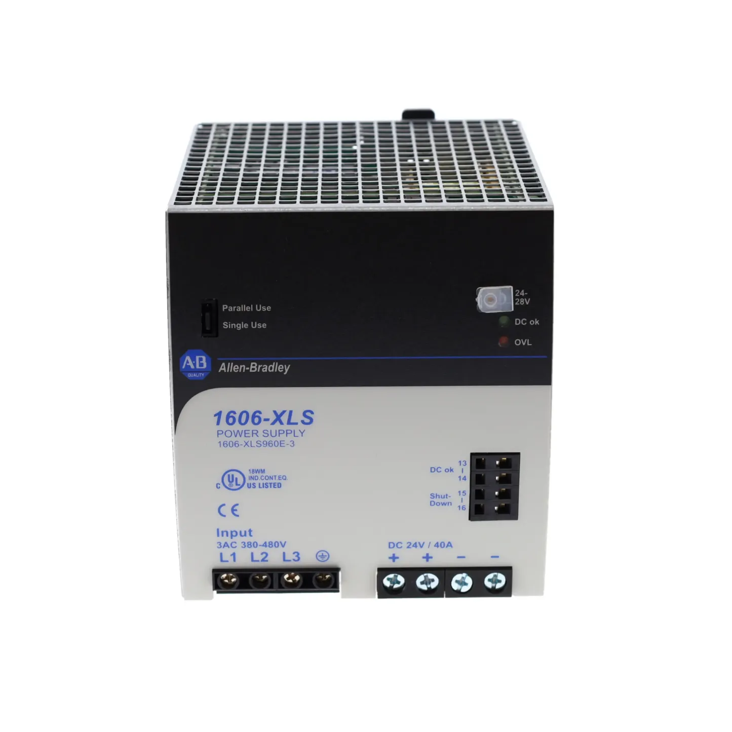 Allen-Bradley 1606-XLS960E-3 380 to 480VAC In 24 to 28VDC Out 960W PS