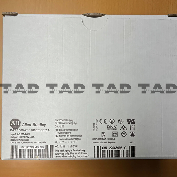 Allen-Bradley 1606-XLS960EE 200 to 240VAC In 24 to 28VDC Out 960W PS