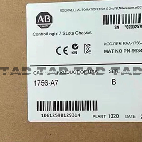 Allen-Bradley 1756-A7 ControlLogix 7 Slots Chassis