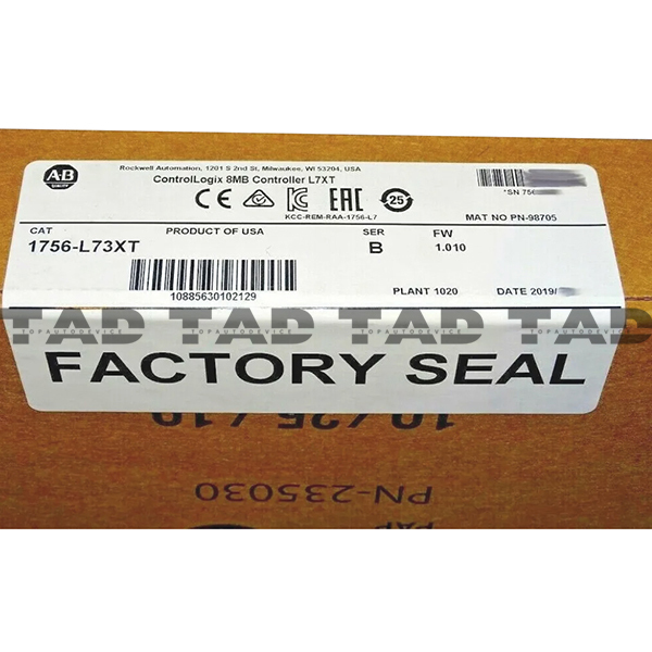 Allen-Bradley 1756-L73XT ControlLogix 8MB Controller L7XT