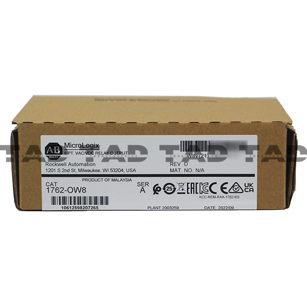 Allen-Bradley 1762-OW8 MicroLogix 8 Point Relay Output Module