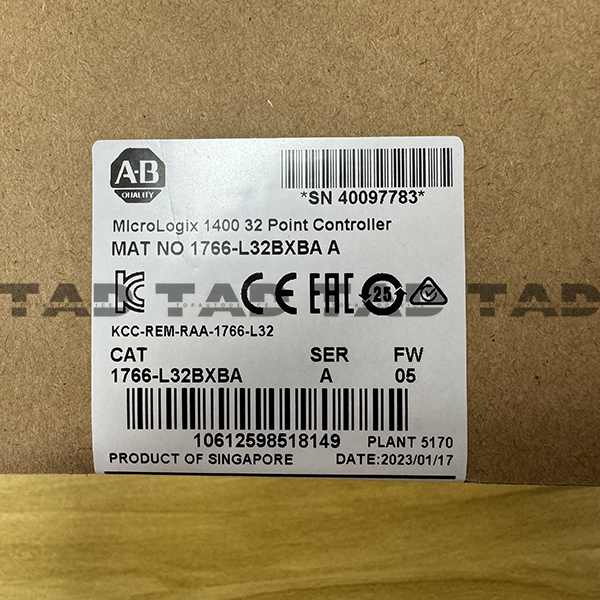 Allen-Bradley 1766-L32BXBA MicroLogix 1400 32 Point Controller