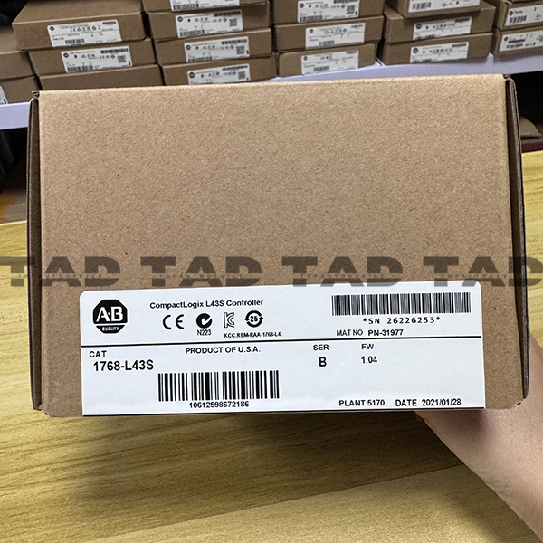 Allen-Bradley 1768-L43S Compact GuardLogix CPU L43S 2M/0.5M