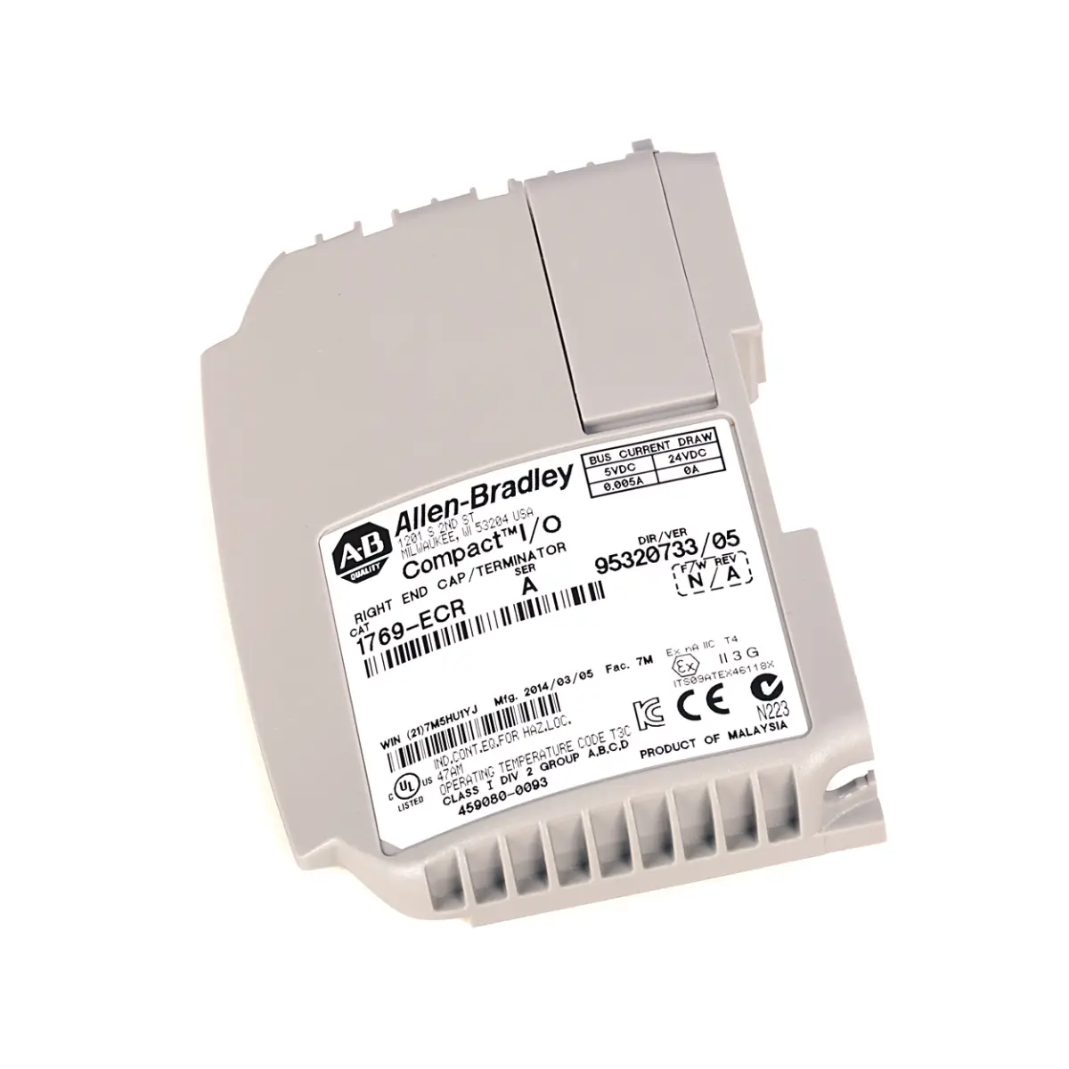 Allen-Bradley 1769-ECR CompactLogix Right End Cap